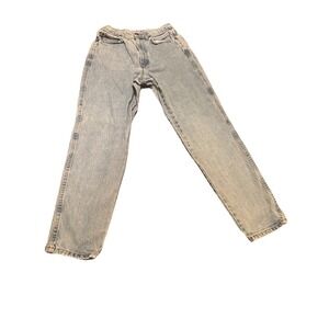 Vintage Chic Jeans Women's 12 USA Made High Rise Tapered Light Wash Mom‎ Denim